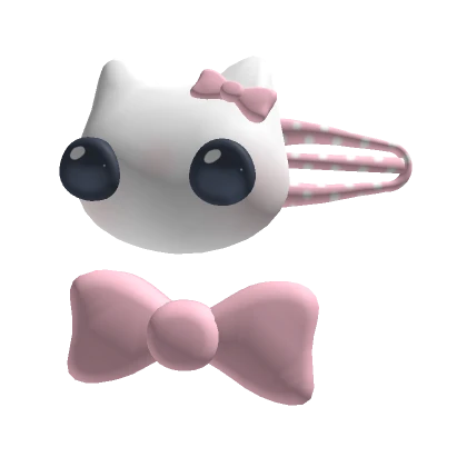 Kitty Hairclip (Pink)