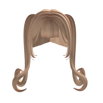 Anime Curled Pigtails (Blonde)
