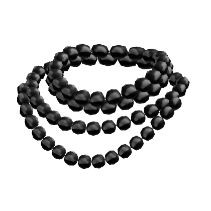 Elegant Pearl Necklace in Black