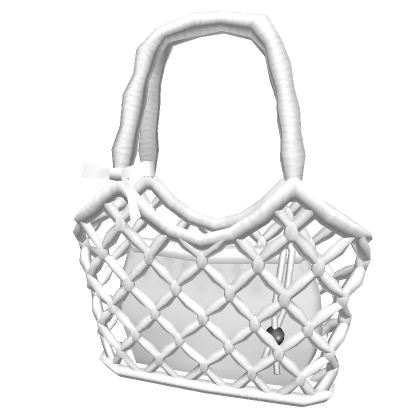 White Crochet Tote Bag w/ Mini Pouch (3.0)