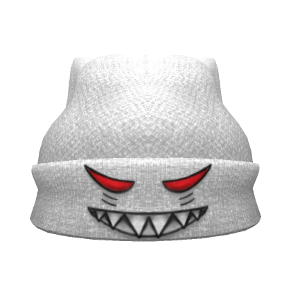 Red Eyes Monster Beanie [White]