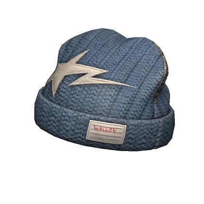 Blue Y2K Beanie