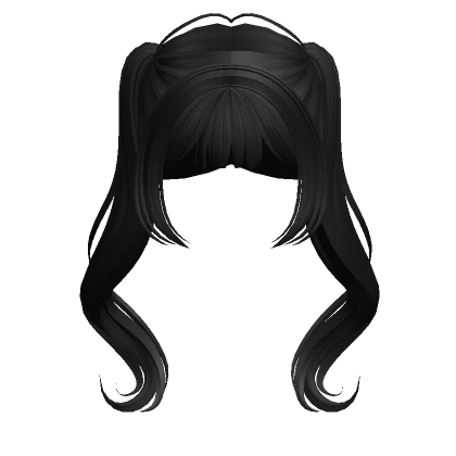 Anime Pigtails (Black)