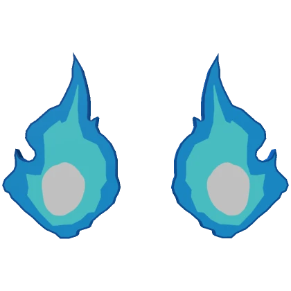 Angry Fire Eyes - Blue