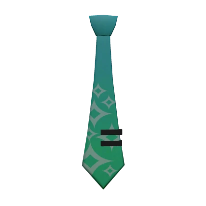 Star Print Emerald Miku's Tie 