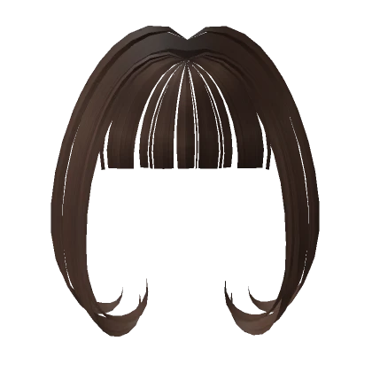 Straight Anime Bangs (brown) 