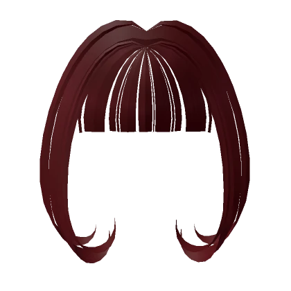 Straight Anime Bangs (red) 