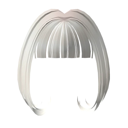 Straight Anime Bangs (white) 