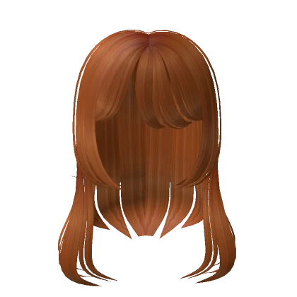 Straight Layered Orange Hair