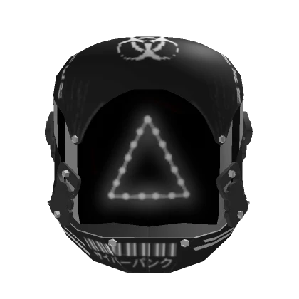 White Triangle Cyberpunk Mask