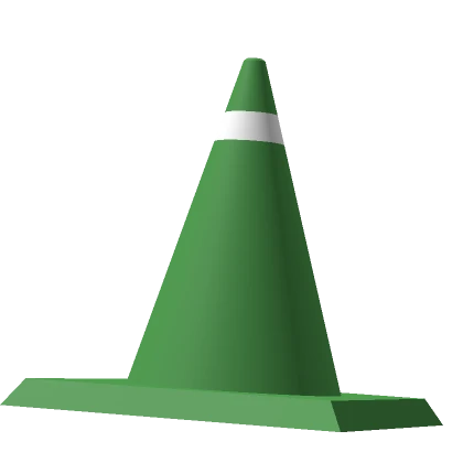 Green Traffic Cone