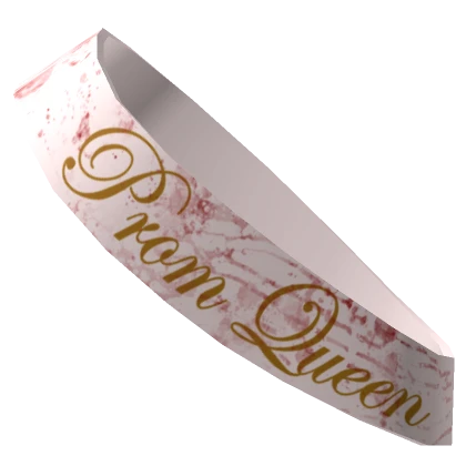 Red Paint Splattered Prom Queen Sash [3.0]