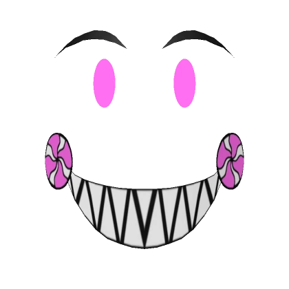 Glowing Pink Jolly Jester Face