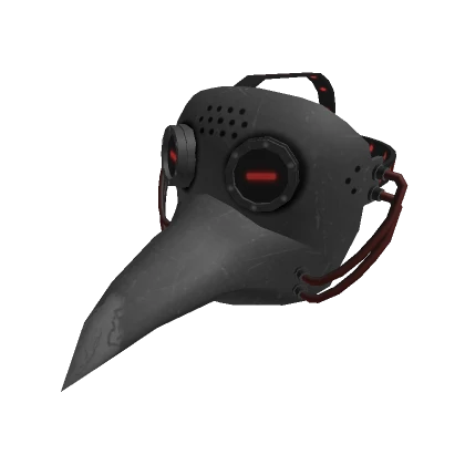 Red Cyber Plague Doctor Mask