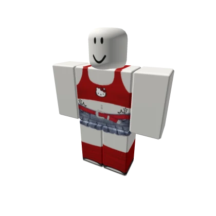 hello kiitty red y2k leg warmer set