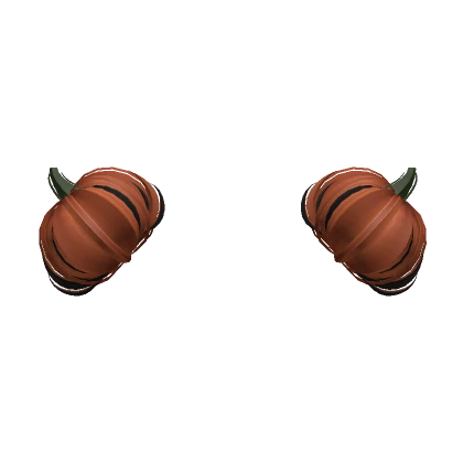 Cute Halloween Fall Pumpkin Buns (Black)