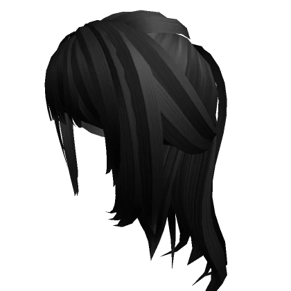 Black Sleek Anime Ponytail