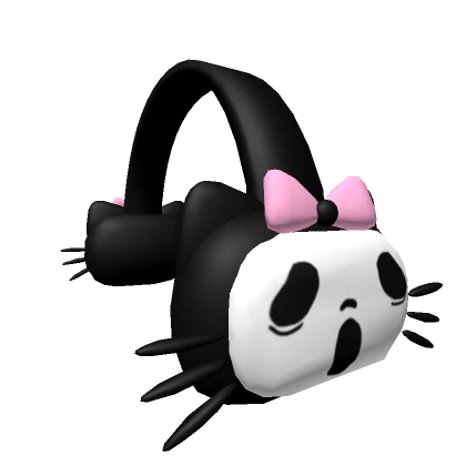 Cute Halloween kitty headphones