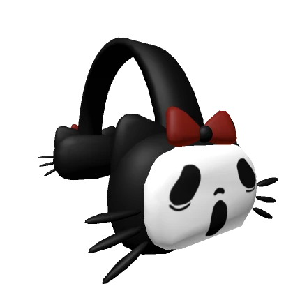 Cute Halloween kitty headphones