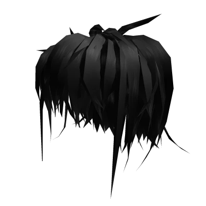 Black Cool Messy Boy Hair Anime