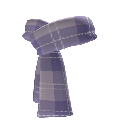 Pastel Purple Plaid Scarf