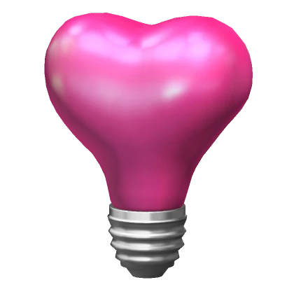 Pink Heart Bulb  [Headless]