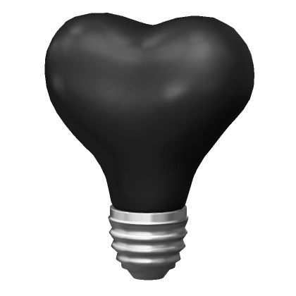 Black Heart Bulb  [Headless]