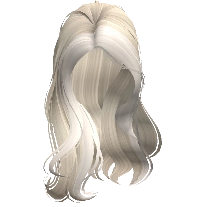 Babydoll Side Swept Hair In Blonde White