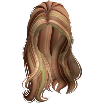 Babydoll Side Swept Hair In Brown Green 