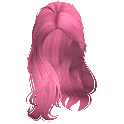 Babydoll Side Swept Hair In Hot Pink