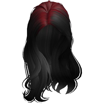 Babydoll Side Swept Hair In Red Black