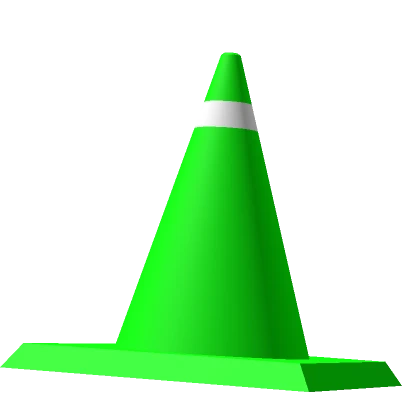 Neon Green Traffic Cone