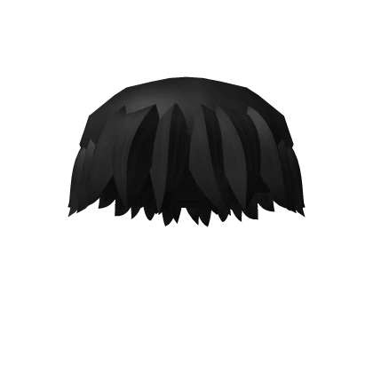Black Spiky Hair (For Hats)