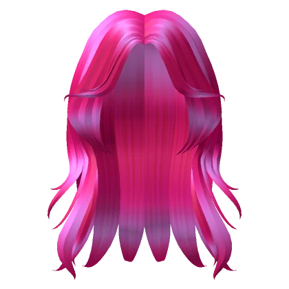 Pink Wispy Popular Middle Part 