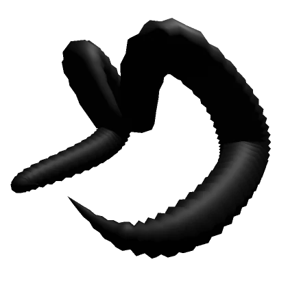 Large curved devil horns