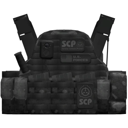 SCP Tactical Body Armor - Camo Black