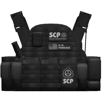 SCP Tactical Body Armor - Black 