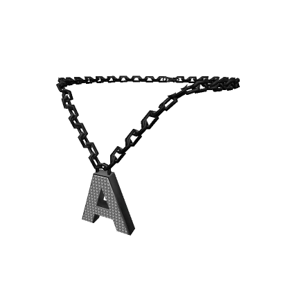 Black Letter "A" Chain - R6, 2.0-3.0 male Initial