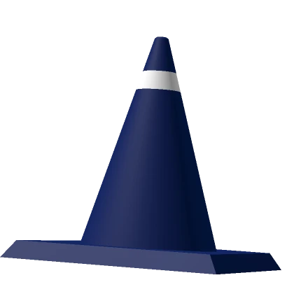 Dark Blue Traffic Cone