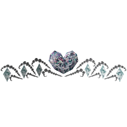 Crystal Sapphire Heart Tiara