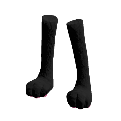 Cat Paw Socks (Black With Pink Paws)