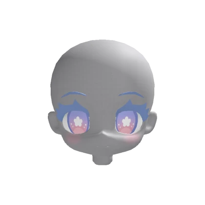 Chibi Head Warm Cool Pastel Eyes