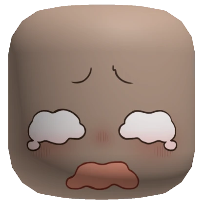 Crying Chibi Face Mask