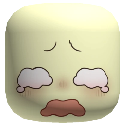 Crying Chibi Face Mask