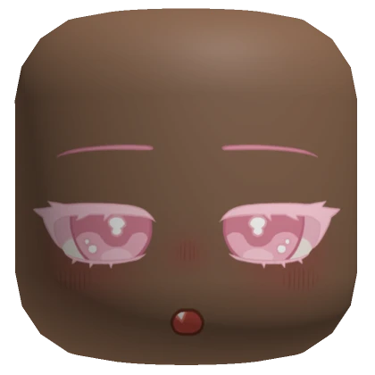 Pink Cute Chibi Face Mask