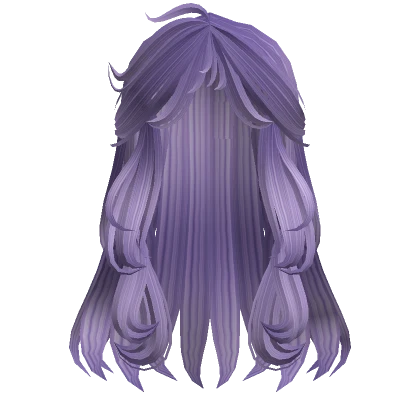 Loose wavy long Hairstyle in Purple / Lavender