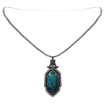 Silver Pendant w/ Blue Gem