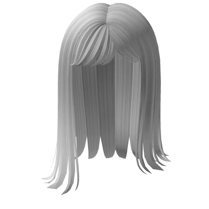 White Classic Y2K Flipped Hair
