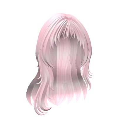 Long Messy Pink Hair