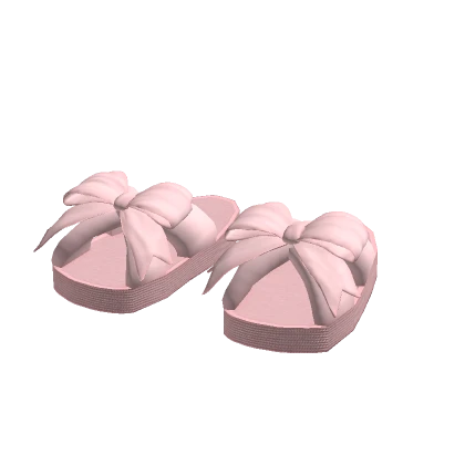 Cute Pink Bow Sandals